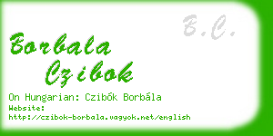 borbala czibok business card
